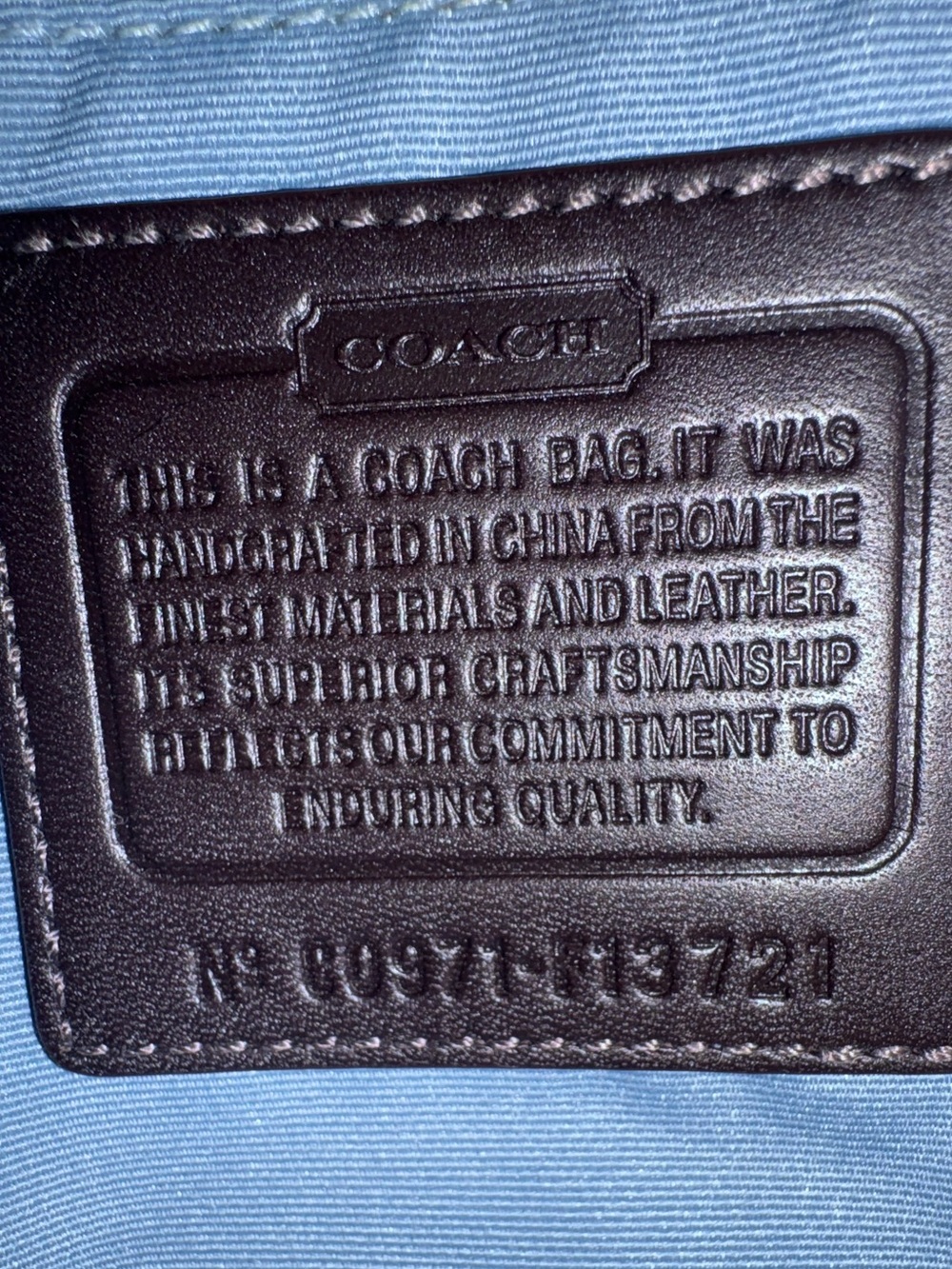 Coach Poppy Denim Patchwork Gallery Tote - 2009 - EUC - Picture 12 of 12